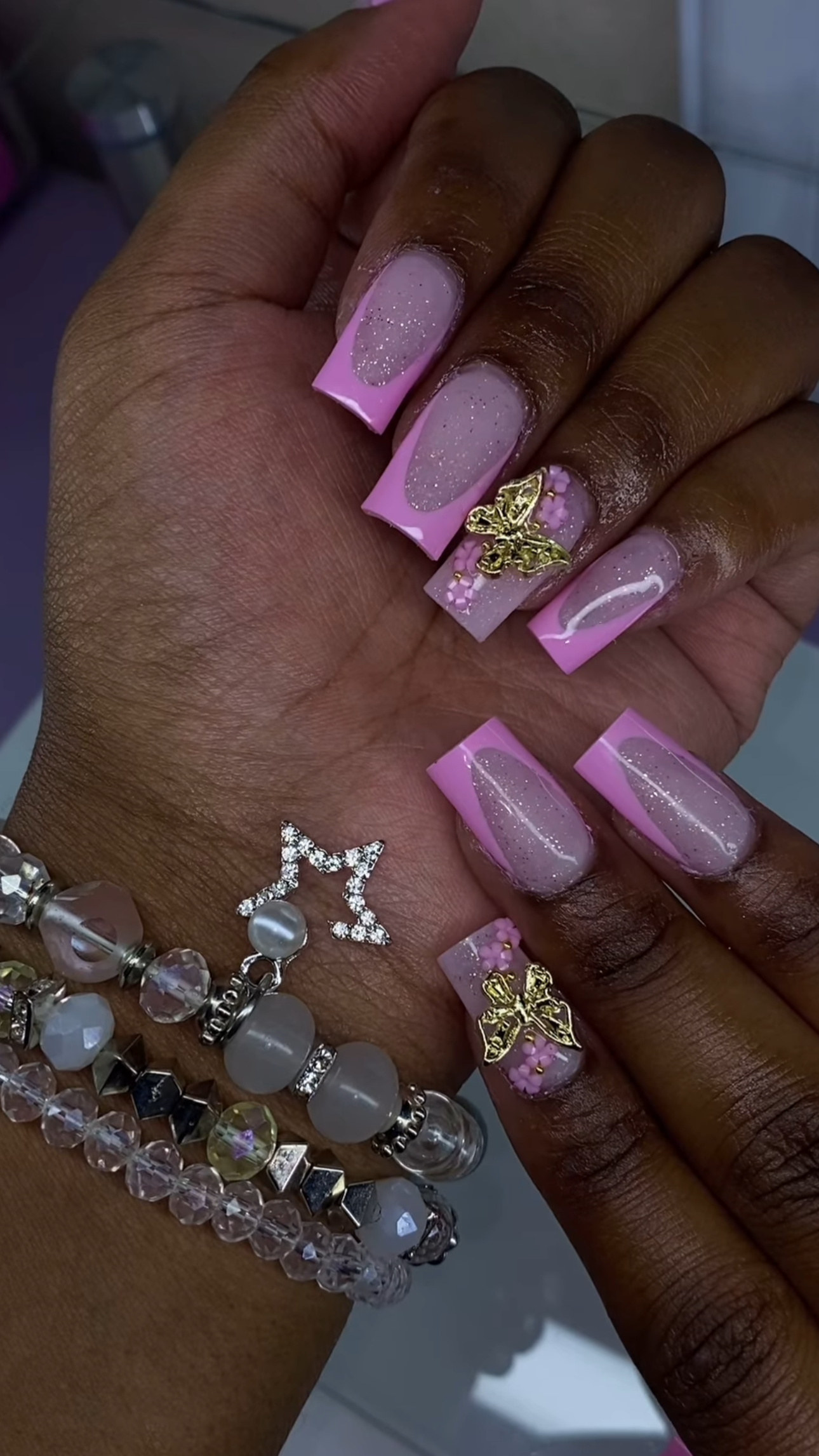 Pink on pink french
